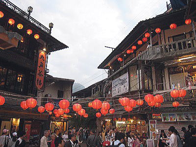 Jiufen at night,夜の九份