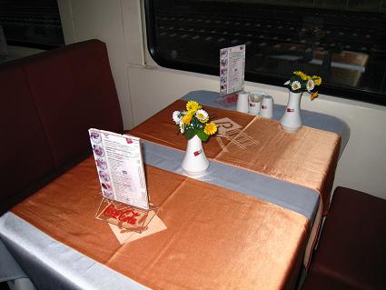 The dining car of Ankara Express,AJGNXvX̐H